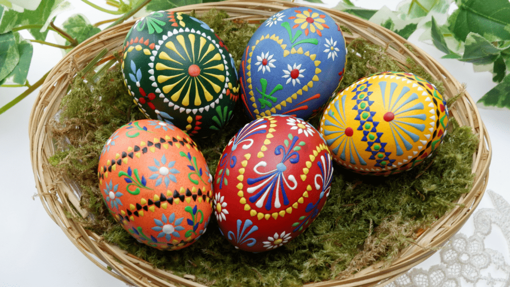 a colorful eggs