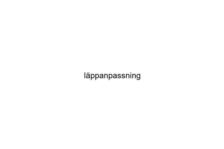 lppanpassning