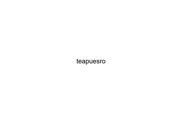 teapuesro