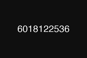 6018122536