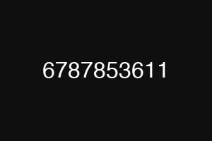6787853611