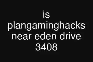 is plangaminghacks near eden drive 3408